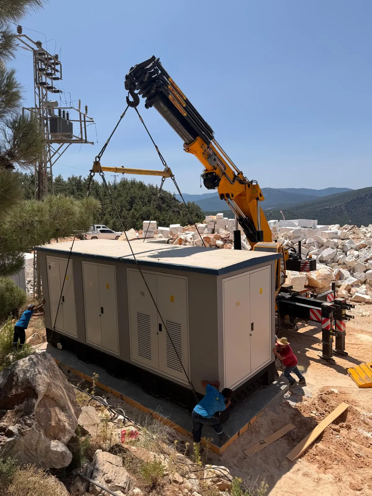 Trafo merkezi montajı ve güç artırımı